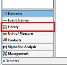 Figure 84: Navigation pane - select Library