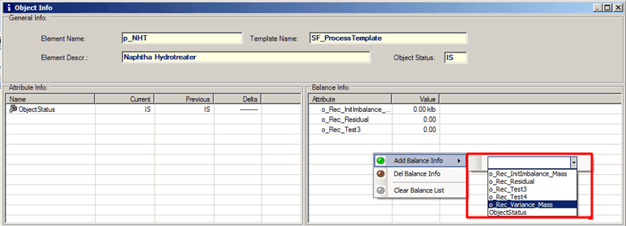 Figure 1123: Balance Info pane options