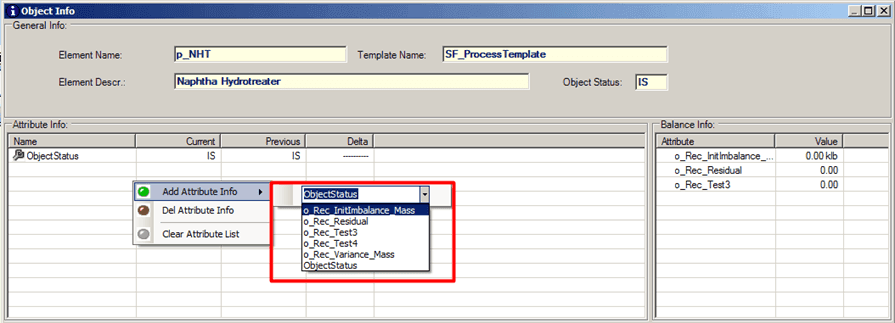 Figure 1120: Attribute Info pane options