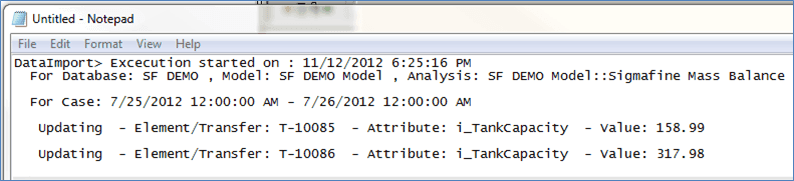 Figure 966: Log for Custom Unit of Measure