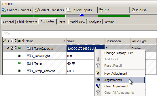 Figure 967: Attributes - Select Adjustments