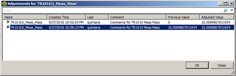 Figure 1011: Custom UOM and Adjustment Comment display