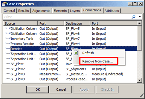 Figure 877: Connections tab - showing all connections being considered