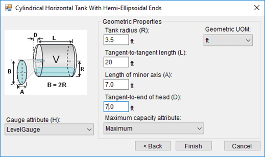Figure 603: Cylindrical Horizontal With Hemi-Ellipsoidal Ends window