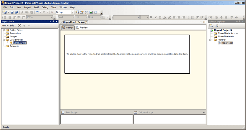 Figure 1180: Data Source in Report Data window