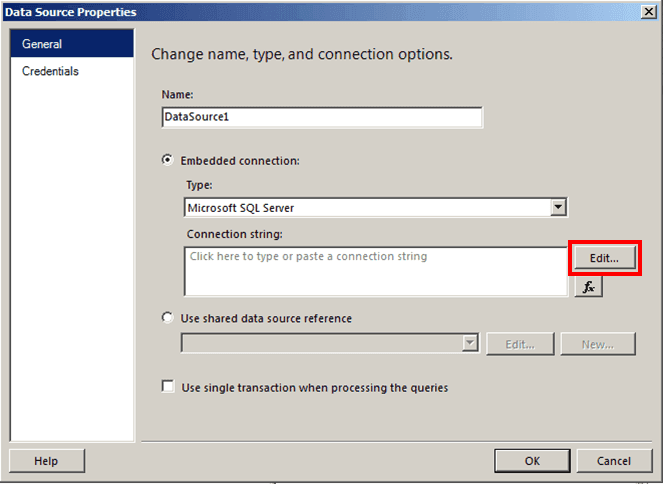 Figure 1176: Data Source Properties window