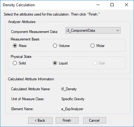 Figure 465: Density Calculations window