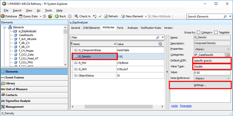Figure 462: System Explorer - Density Calculation - Attributes tab