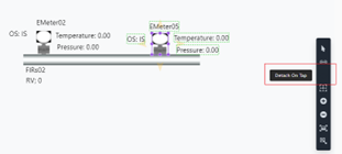 detach on tap some elements