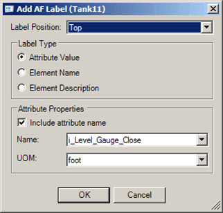 Figure 898: Add AF Label [Element name] window