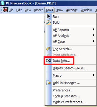 Figure 910: Selecting Data Set