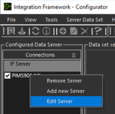 Figure 1514: Selecting 'Edit Server'