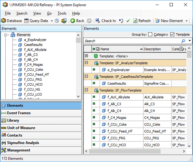 Figure 105: System Explorer, Library - view elements