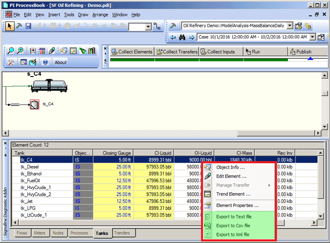 Figure 1089: Options menu - Export File Options