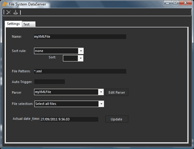 Figure 1532: File System DataServer window