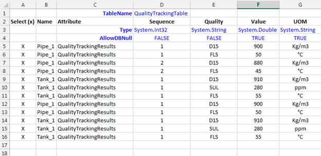 Figure 988: Quality Tracking Results - Import File Format