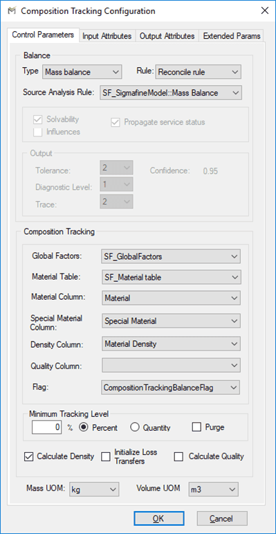 Figure 305: Composition Tracking - Control Parameters tab