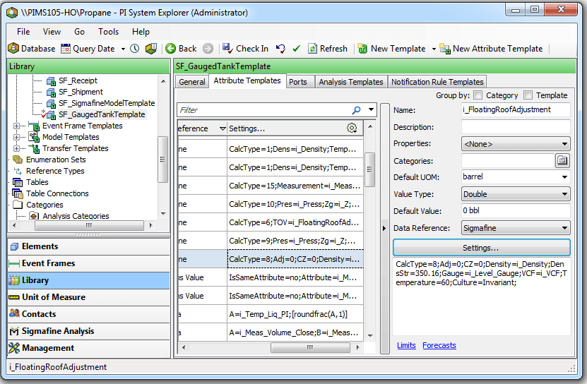 Figure 552: System Explorer - Floating Roof Adjustment (Method 2) Configuration