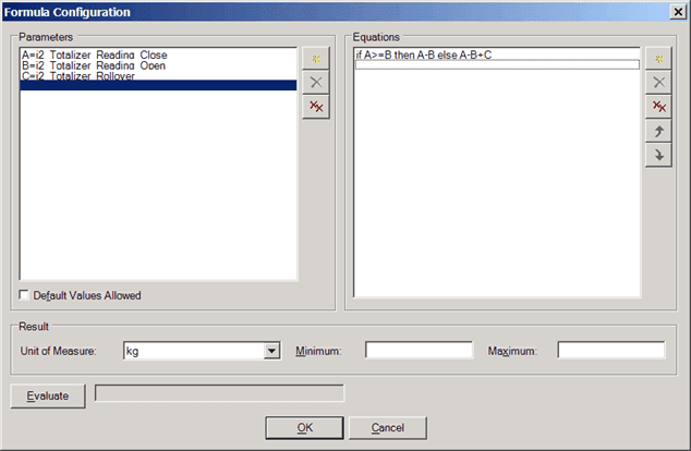 Figure 484: Calculation of Mass for a Totalizer