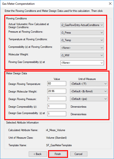 Figure 526: Gas Meter Compensation window
