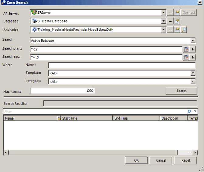 Figure 690: Case Search window