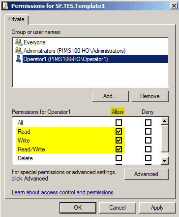 Figure 1770: Permissions for Tables window - new user added