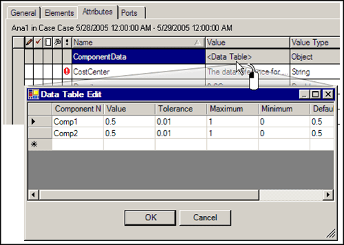 Figure 293: Data Table Edit window