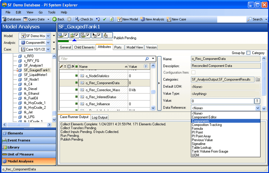 Figure 289: System Explorer - Select Components Data Reference