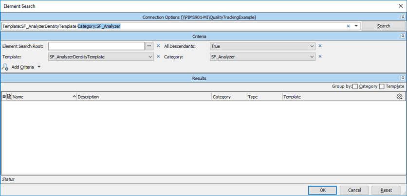 Figure 1327: Element Search - Find SF_Analyzer category