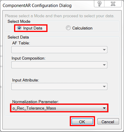 Figure 621: ComponentAR Configuration Dialog window