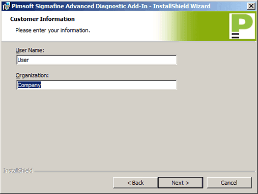 Figure 1047: Installation - Customer Information window
