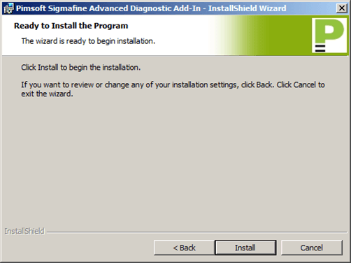 Figure 1049: Ready to Install the Program window