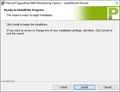 Figure 1692: Installation - Ready to Install the Program window