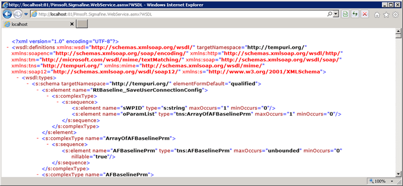 Figure 1812: Web Service test page