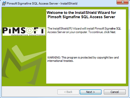 Figure 1217: Installation Welcome window