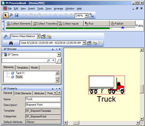 Figure 862: Run mode Element display