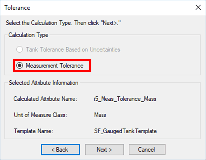 Figure 582: Tolerance window - Measurement Tolerance