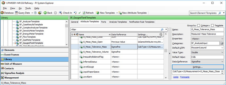 Figure 584: System Explorer - Measurement Tolerance Calculation Configuration