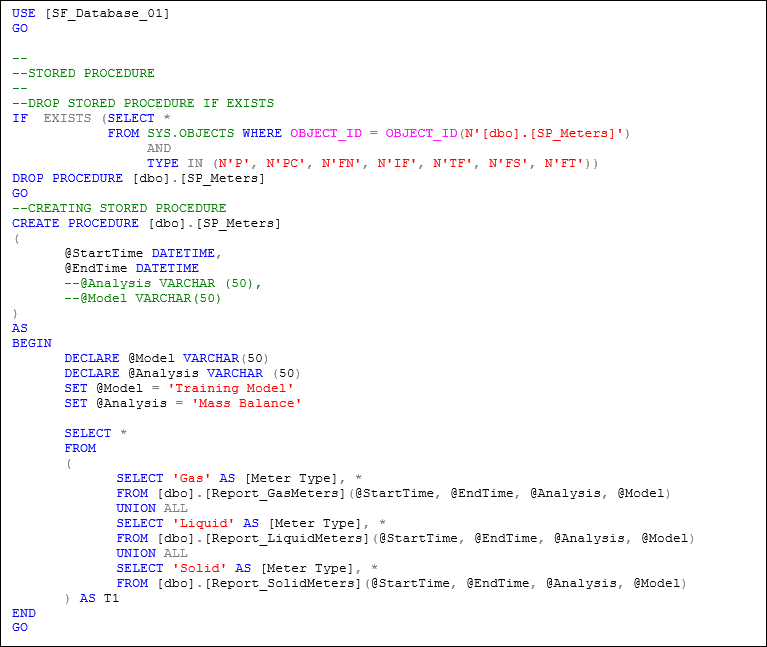 Figure 1168: Example of a query to retrieve all Values for all Meters