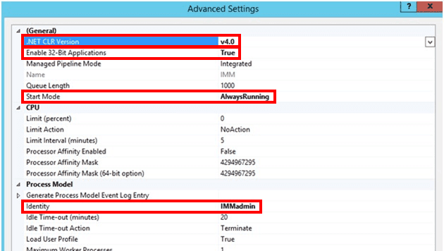 Figure 1566: Advanced Settings window