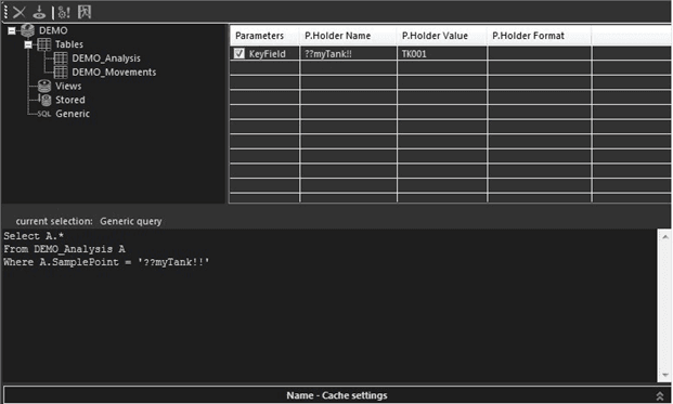 Figure 1490: OLEDB Dataset Dynamic Parameter