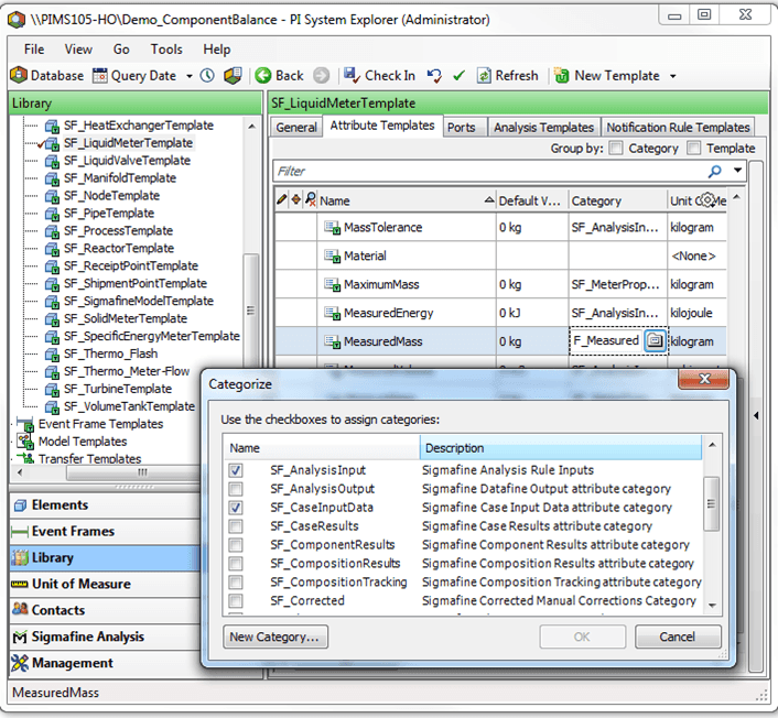 Figure 489: Categorize window