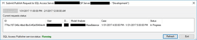 Figure 748: Publish Request Status
