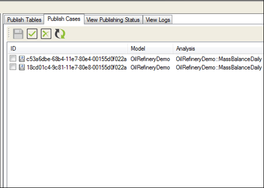 Figure 1154: Publish Cases tab