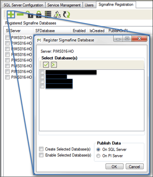 Figure 1189: Register Sigmafine Database window