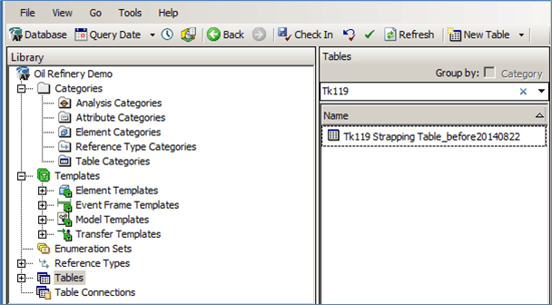 Figure 1022: Renamed existing Strapping Table