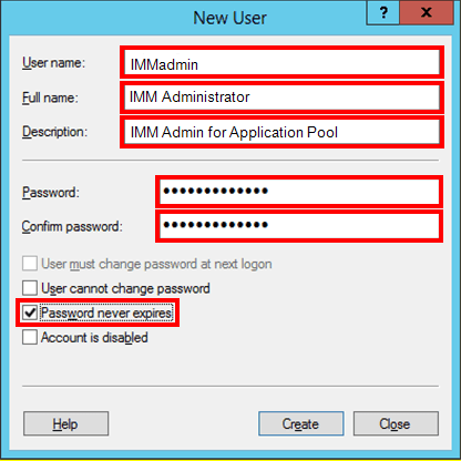 Figure 1673: New User Account Settings