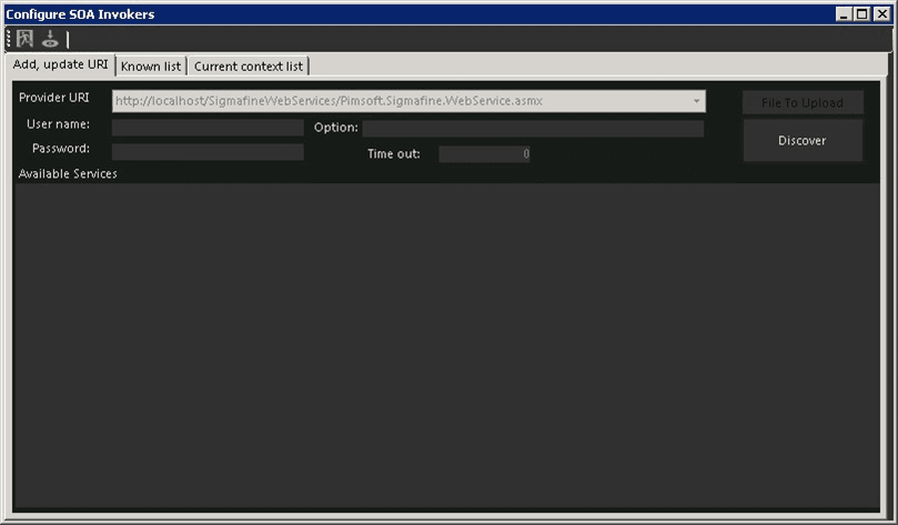 Figure 1491: Configure SOA Invokers window