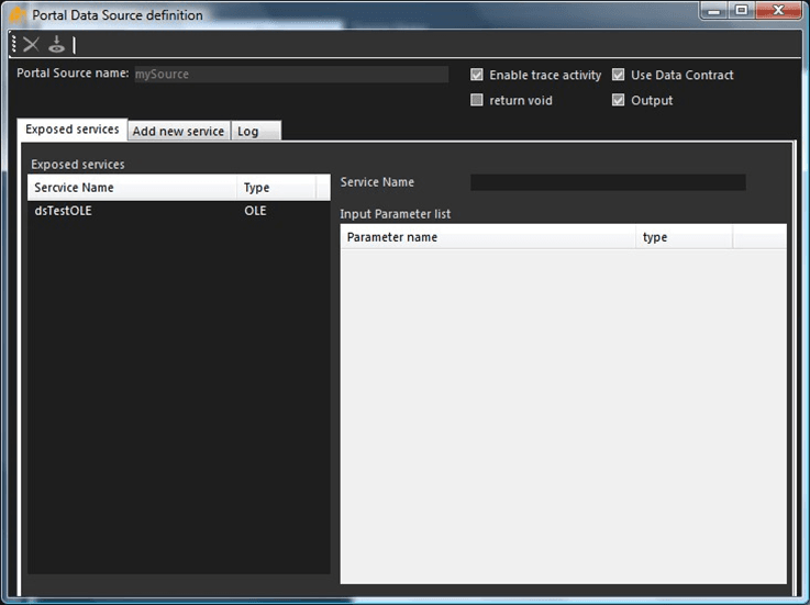 Figure 1540: Portal Data Source definition window