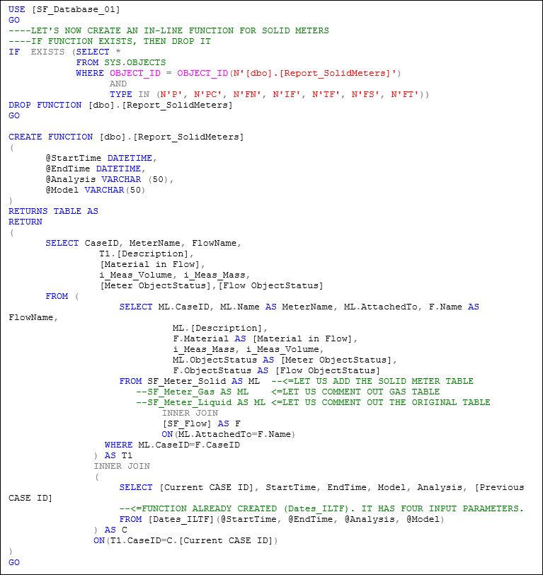 Figure 1167: Example of a query to find all Solid Meters